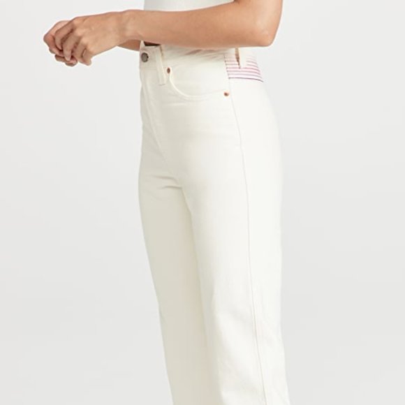 Levi’s Ribcage Straight Ankle Ecru Chasing Rainbows - Picture 5 of 16